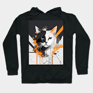 Cat Portrait: Mr. Fluff: Abstract Whiskers Hoodie